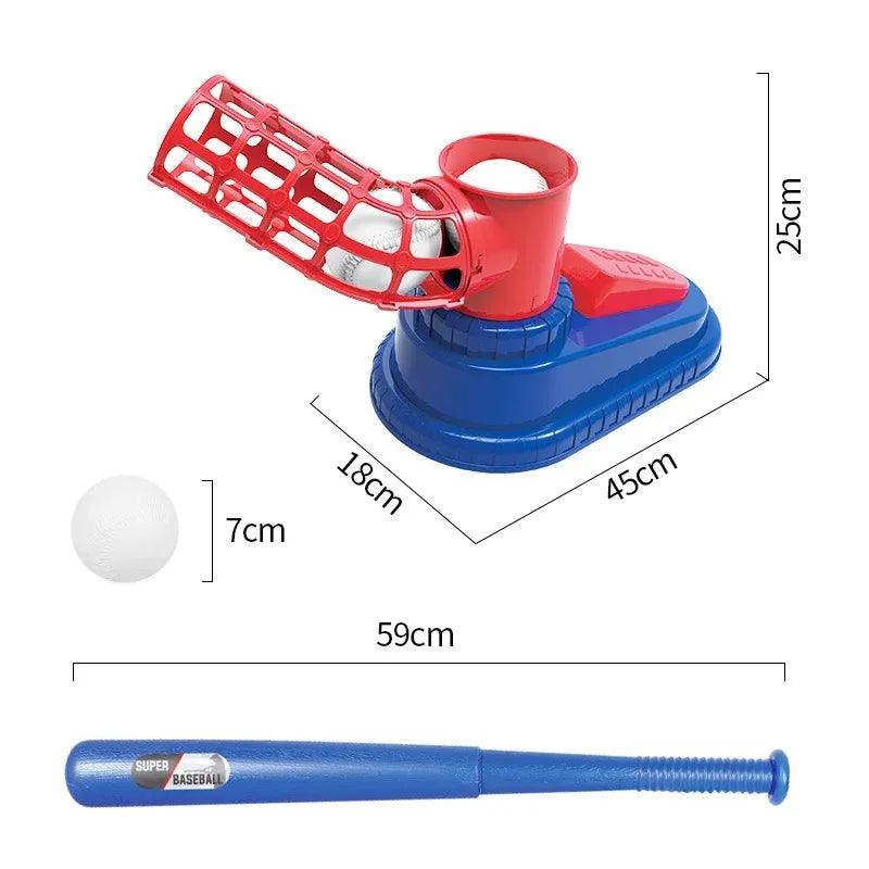 Lançador Pró-Atleta™: Máquina de Treino de Beisebol Infantil com Sistema Automático! - ModernLar