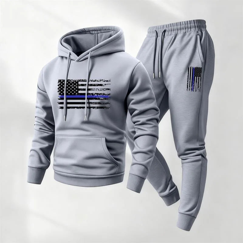 Conjunto Estampado Norden™ com Moletom de Bolso Canguru e Calça Jogger