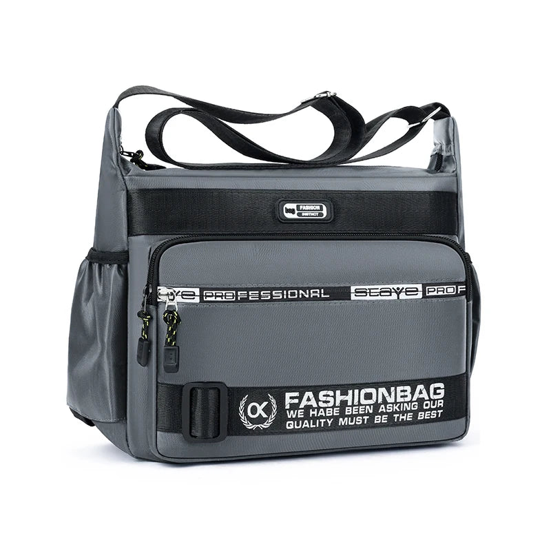 Bolsa Transversal Montrek™ com Múltiplos Compartimentos e Tecido de Nylon Resistente à Água