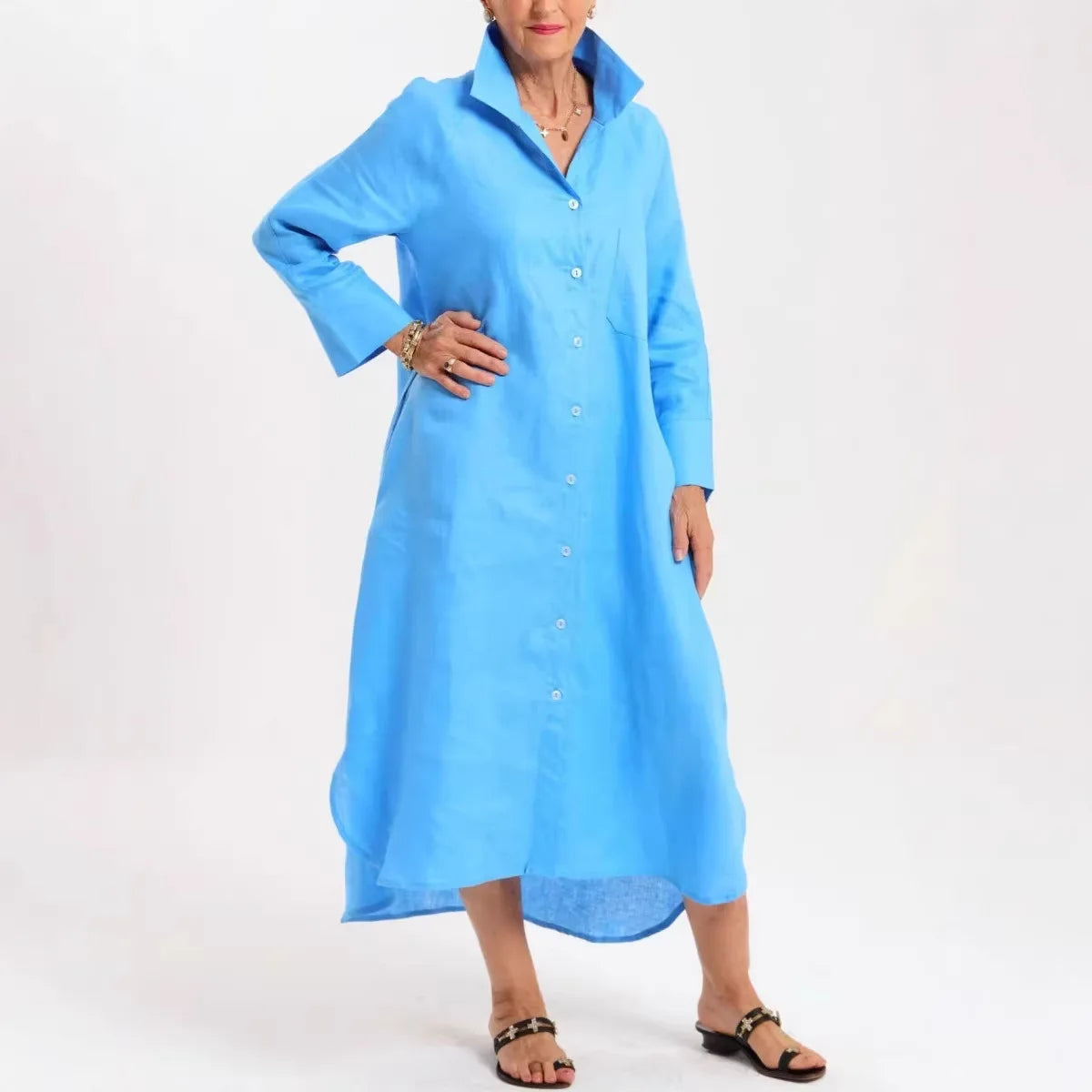 Vestido Arthea™ com Corte Clean e Toque Refinado