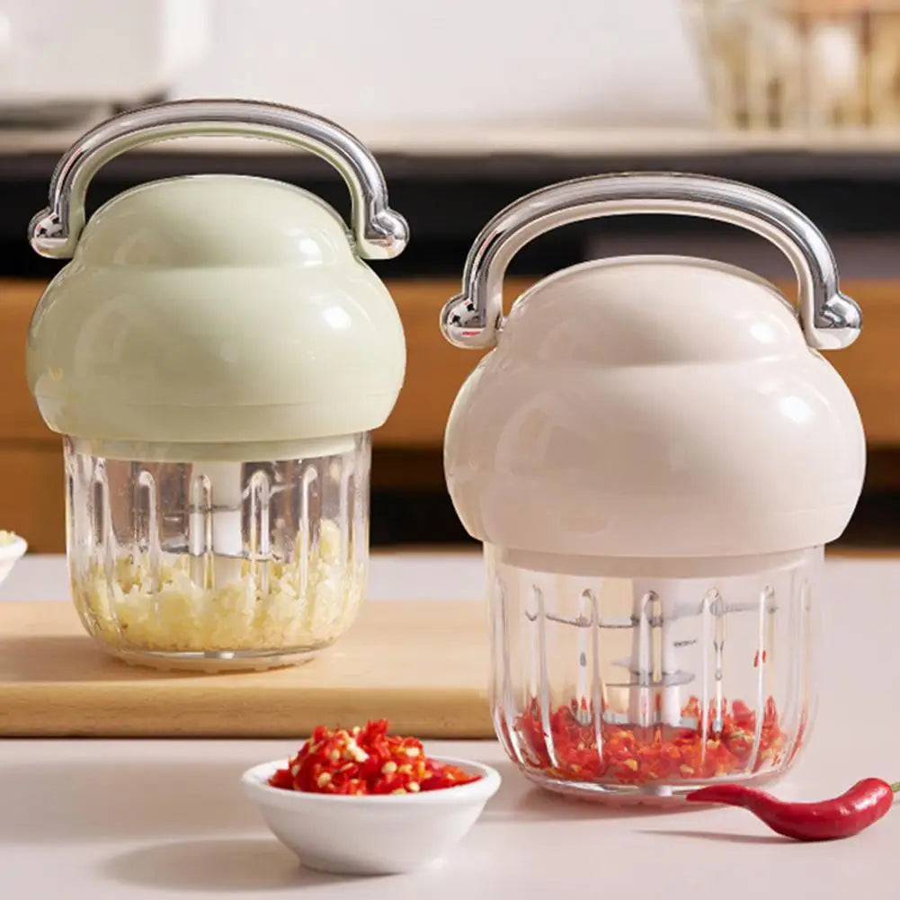 Processador de Alimentos Modern Lar™ com Carregamento USB e Lâminas em Aço Inox / Praticidade Rápida e Eficiente na Sua Cozinha!