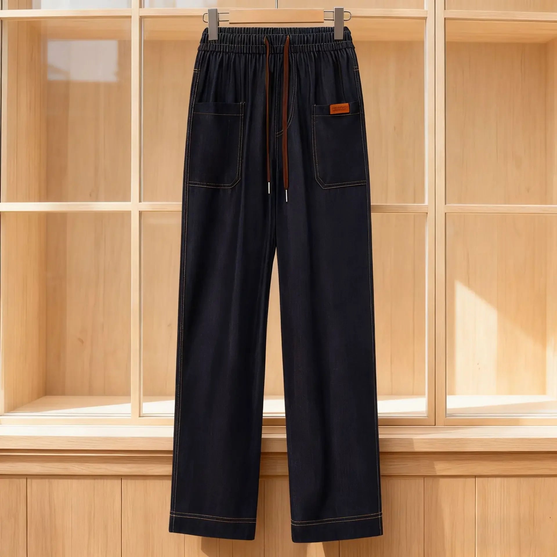 Calça Levínea™ em Jeans Leve de Caimento Solto / Conforto que Não Marca, Não Aperta e Acompanha Seus Movimentos