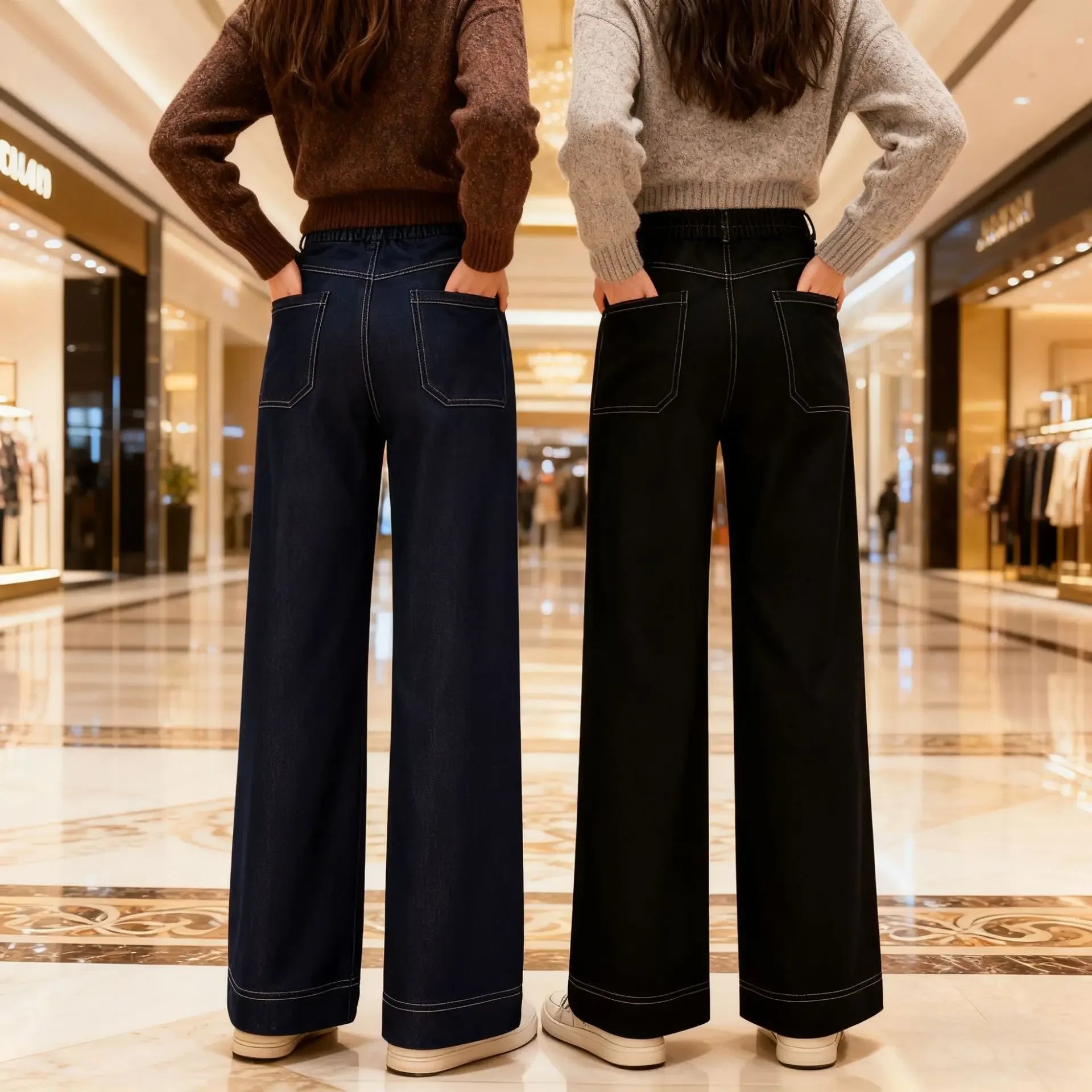 Calça Levínea™ em Jeans Leve de Caimento Solto / Conforto que Não Marca, Não Aperta e Acompanha Seus Movimentos