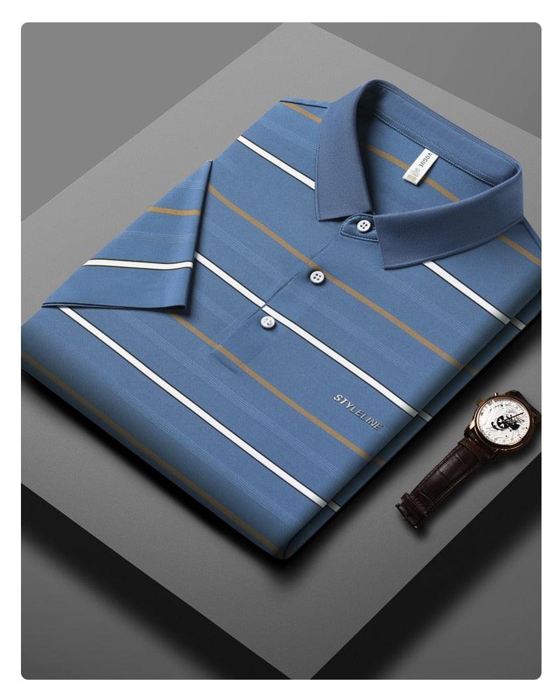 Camiseta Polo em Seda Gelo Respirável - StyleLine / Elegância e Frescor se Unem na Nossa nova Camiseta Polo!!! - ModernLar