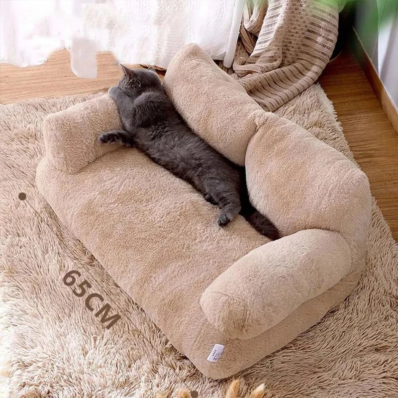 Sofá Pet Modern Lar™ em Pelúcia Premium / Conforto e Elegância para Seu Pet Descansar com Estilo!