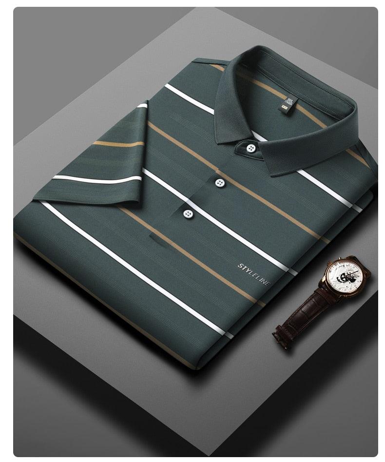 Camiseta Polo em Seda Gelo Respirável - StyleLine / Elegância e Frescor se Unem na Nossa nova Camiseta Polo!!! - ModernLar