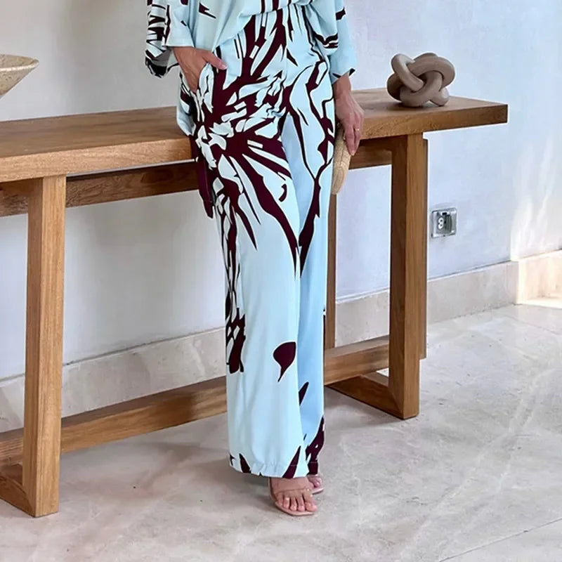 Conjunto Arabela™ em Popelina com Estampa Moderna / Liberdade, Estilo e Personalidade em Uma Só Peça!