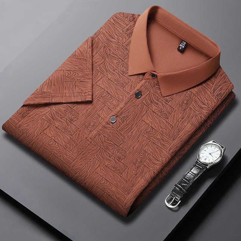 [COMPRE 1 E LEVE 2] Camisa Polo Lorenzo™ em Popelina de Algodão Texturizada / Conforto e Estilo para o Homem Exigente!