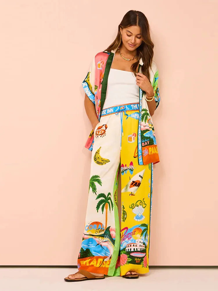 Conjunto Paraíso Tropical™ / Estilo e Leveza para Seus Dias de Verão!