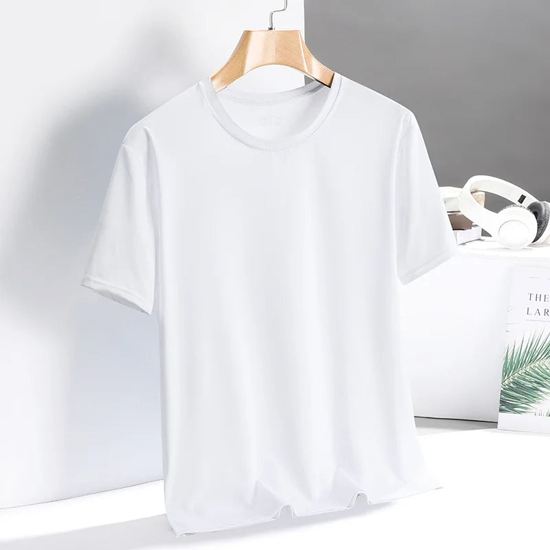 [Compre 1 e Leve 2] Camiseta Aquiles™ – Moda Minimalista em Seda Gelada de Alta Performance / Leveza, Agilidade e Conforto Dignos de um Semi-Deus!