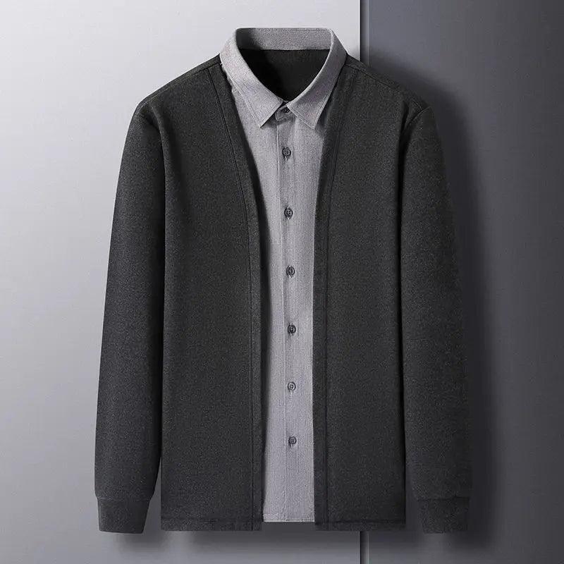 Camisa Cardigan Illusion™ Elegância de Duas Peças com o Conforto e Comodidade de Uma! - ModernLar