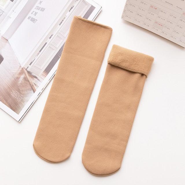 Kit com 5 Pares de Meias Térmicas Leonor™ com Interna em Veludo / Dê Adeus ao Frios nos Pés! - ModernLar