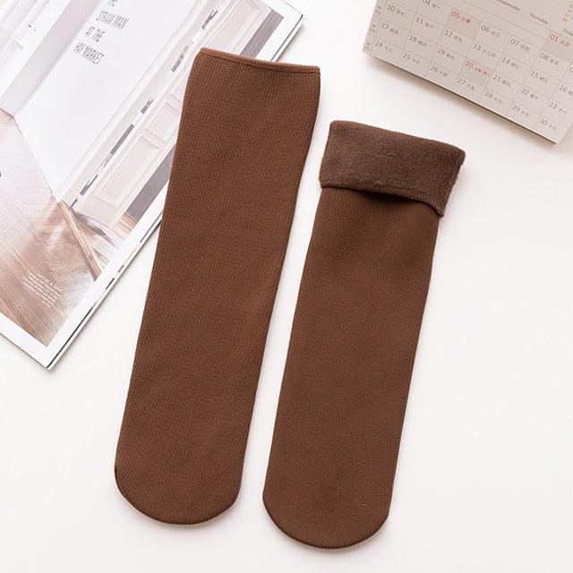 Kit com 5 Pares de Meias Térmicas Leonor™ com Interna em Veludo / Dê Adeus ao Frios nos Pés! - ModernLar
