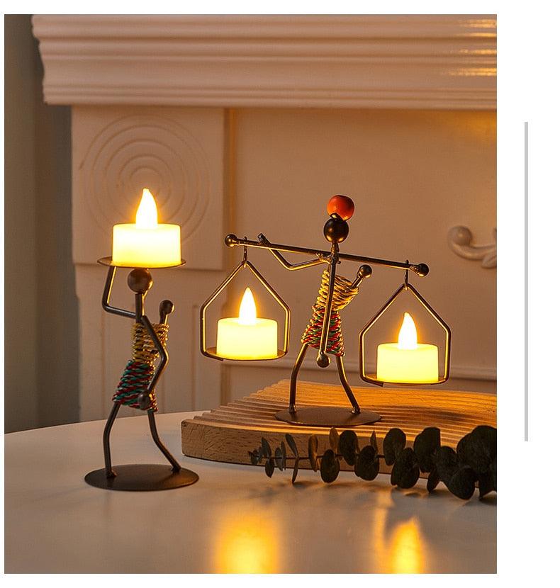 Suportes de Velas Decorativos - Noite Feliz / Leve Elegância a Todos os Detalhes de Sua Casa! - ModernLar