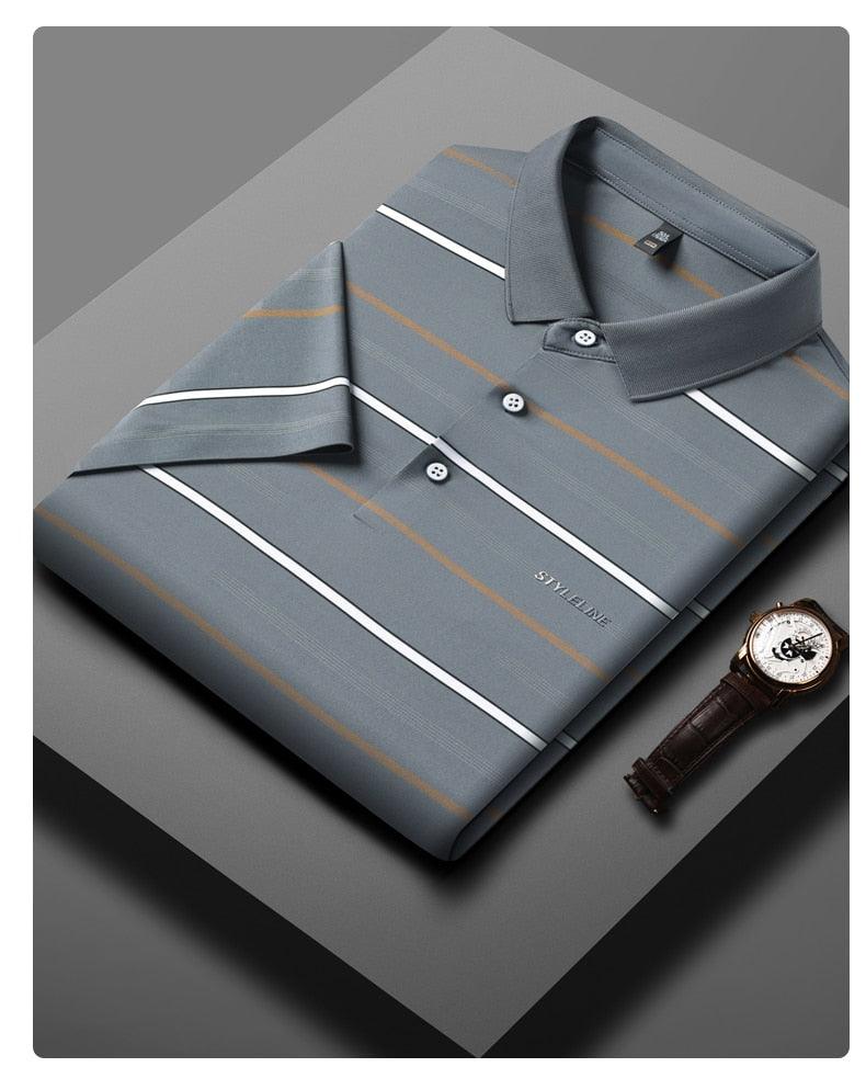 Camiseta Polo em Seda Gelo Respirável - StyleLine / Elegância e Frescor se Unem na Nossa nova Camiseta Polo!!! - ModernLar