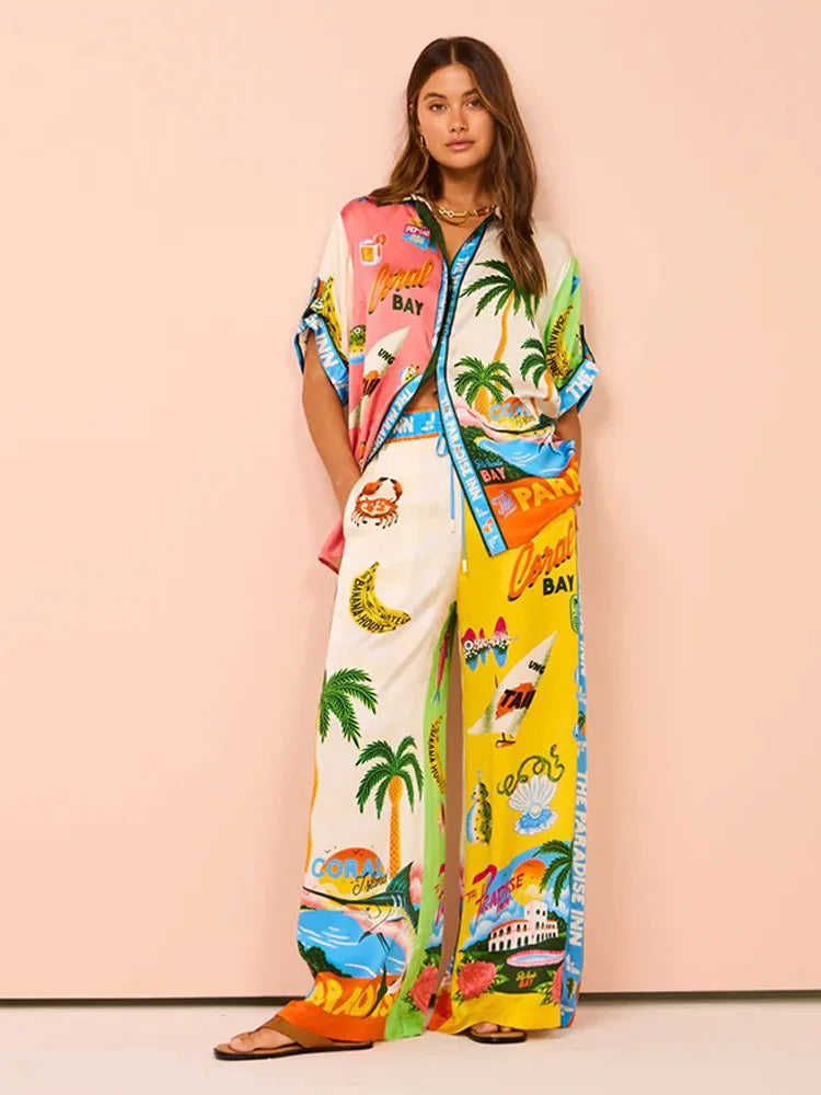 Conjunto Paraíso Tropical™ / Estilo e Leveza para Seus Dias de Verão!