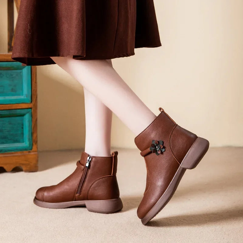 Bota Ana Catarina™ com Forração Macia e Solado Antiderrapante / Segurança e Elegância para os Dias Mais Frios!