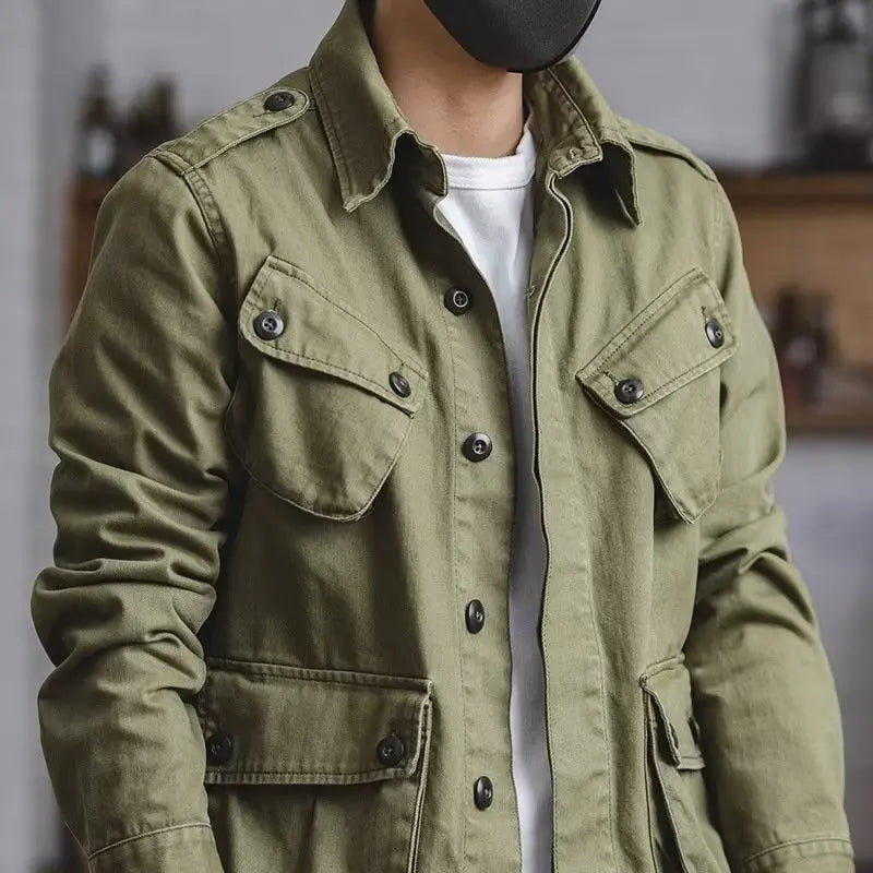 Jaqueta Arden™ com Design Militar Robusto e Bolsos Utilitários / Funcionalidade Que Também Marca O Estilo