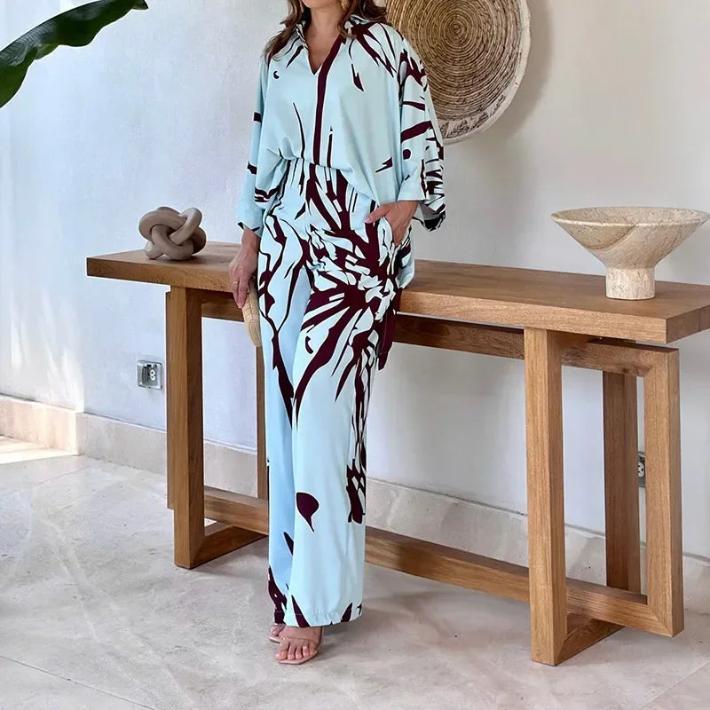 Conjunto Arabela™ em Popelina com Estampa Moderna / Liberdade, Estilo e Personalidade em Uma Só Peça!