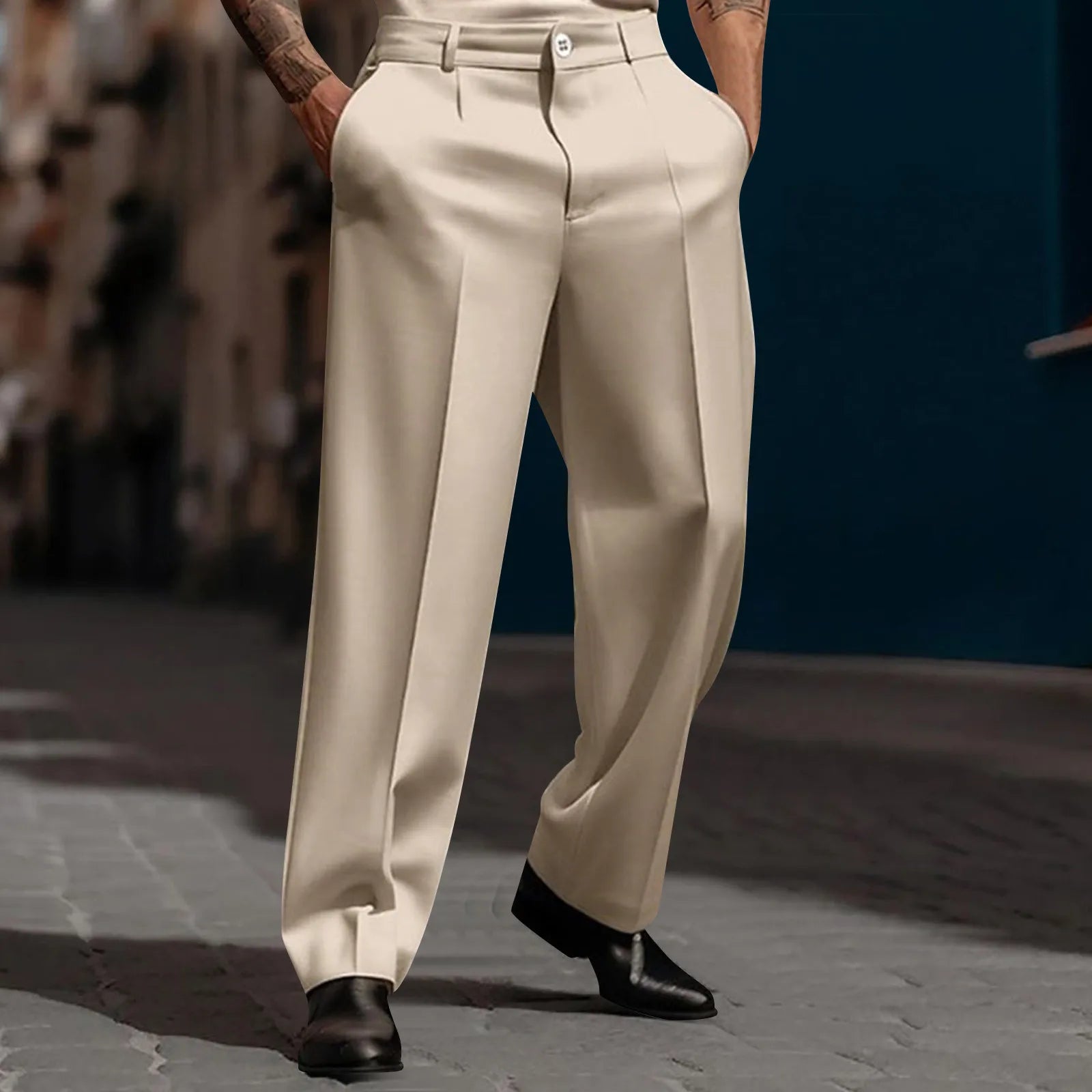 Calça Marcel™ em Alfaiataria Premium com Pregas Frontais / Elegância Discreta Para Produções Bem Alinhadas.