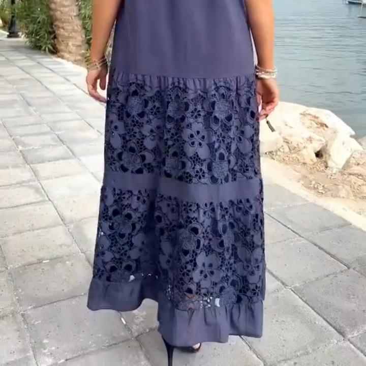 Vestido Maria Antonietta™ em Popelina de Algodão com Detalhes Artesanais / Elegância Atemporal e Conforto em Cada Detalhe!