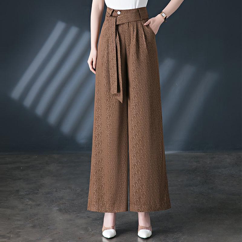 Calças Pantalona Rafaella™ com Cinto em Laço / Conforto e Estilo Sofisticado para Todos os Dias! - ModernLar