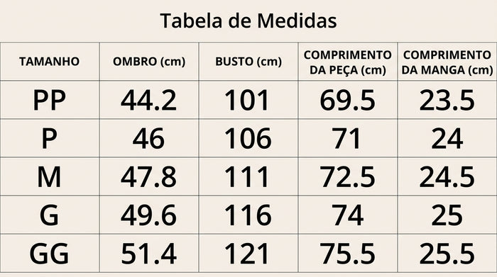 Guia de Tamanhos