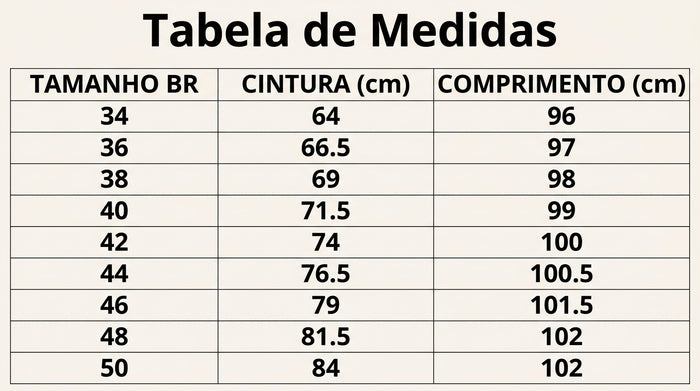 Guia de Tamanhos