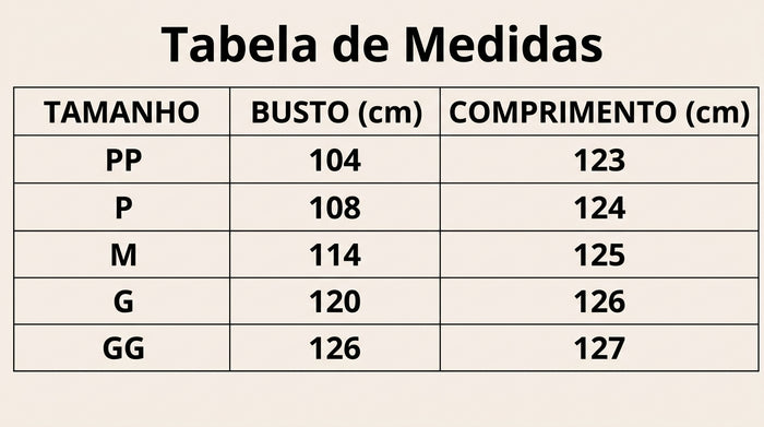 Guia de Tamanhos