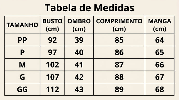 Guia de Tamanhos