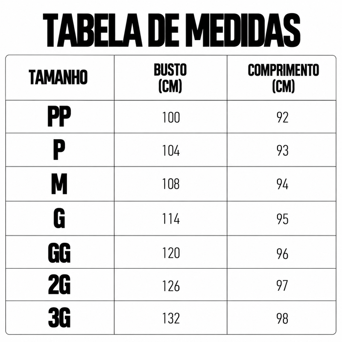 Guia de Tamanhos