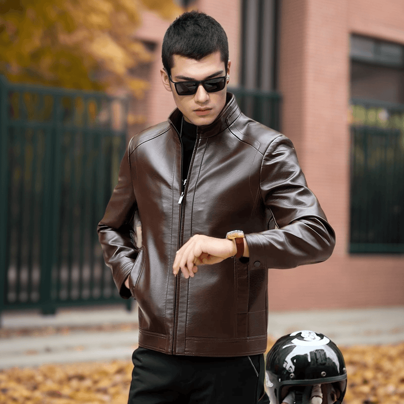 Jaqueta em Couro Manhattan™ Estilo Rider Estilo e Conforto para os D 