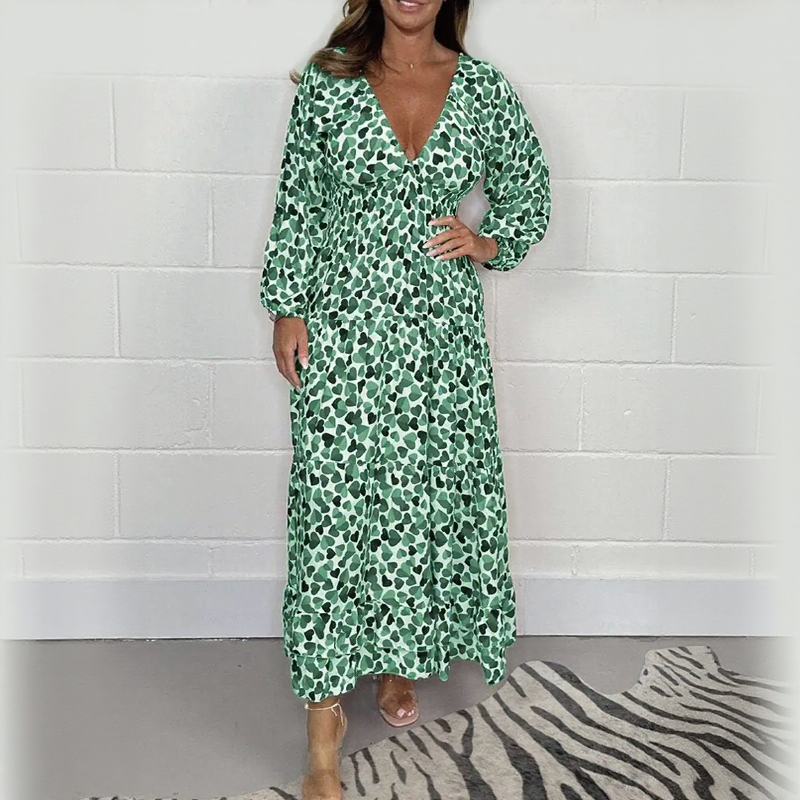 Vestido Zayla™ com Estampa de Corações / A Liberdade de Ser Feminina com Presença!
