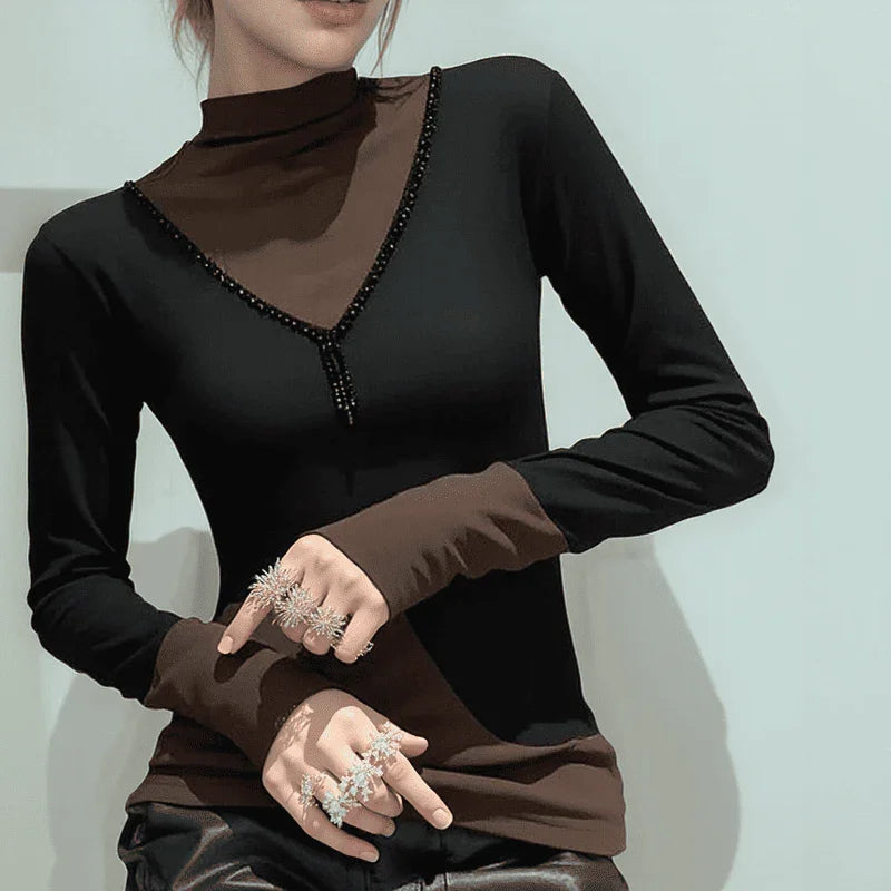 Blusa SofiGlow™ com Tecido Térmico e Brilho Delicado / A Escolha Certa para Dias Frios com Estilo!