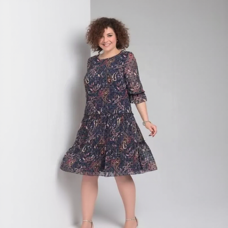 Vestido Luana Poème™ em Chiffon Leve com Mangas Bufantes / Um Clássico Boho para Corações Livres!