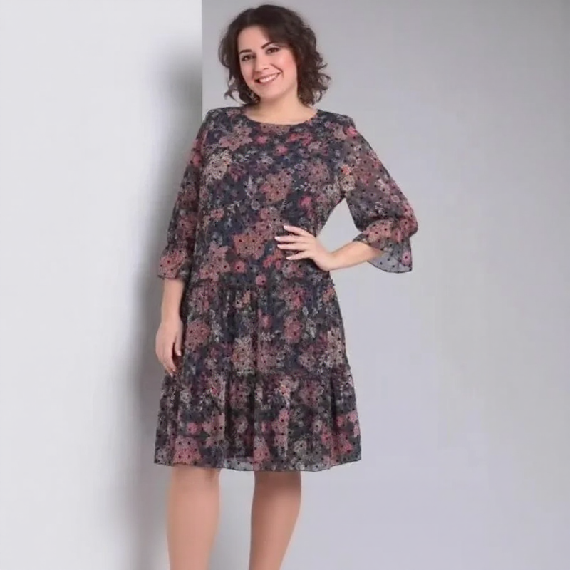 Vestido Luana Poème™ em Chiffon Leve com Mangas Bufantes / Um Clássico Boho para Corações Livres!