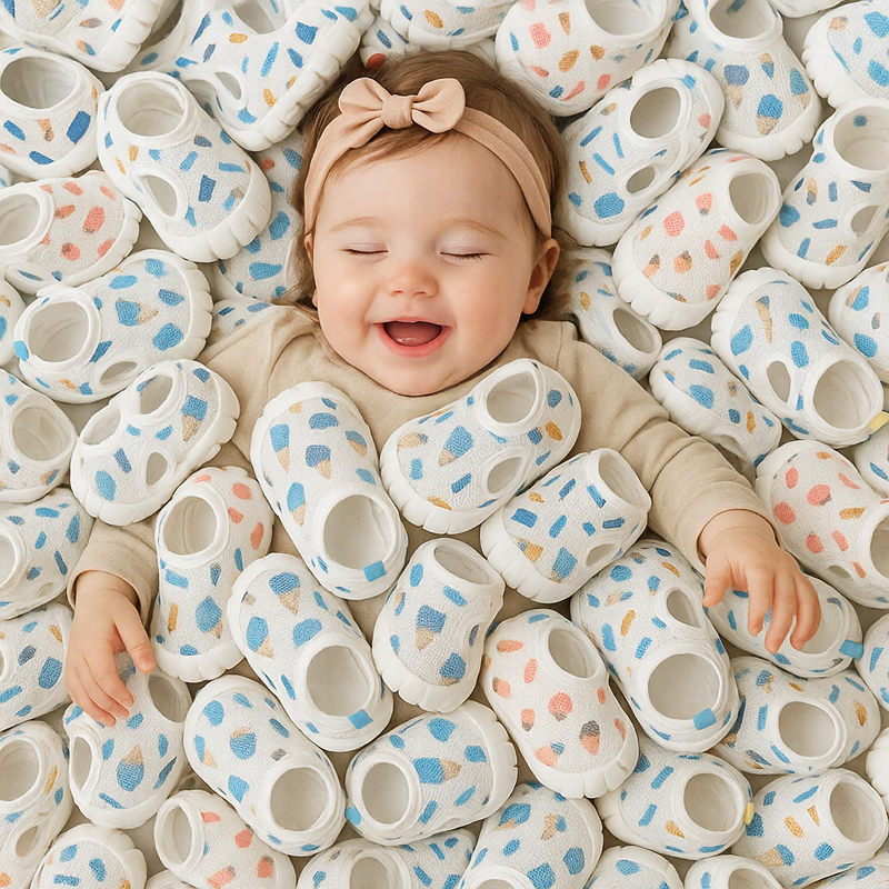Tênis de Bebê BabyComfort™ com Proteção Anatômica Flexível e Solado Antiderrapante / O Primeiro Passo com Conforto e Segurança!