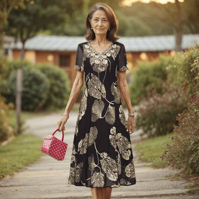 Vestido Vitória-Régia™ Essência Floral / A Harmonia Perfeita entre Conforto e Sofisticação! - ModernLar