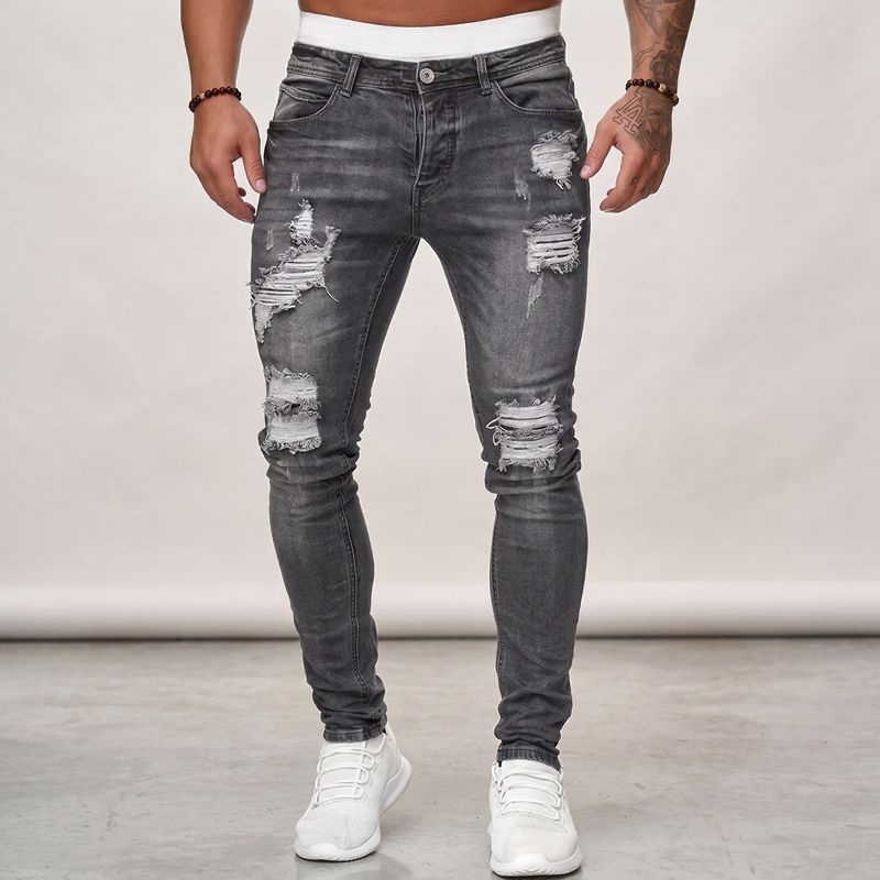 Calça Jeans Axel™ em Denim Premium com Efeito Estonado