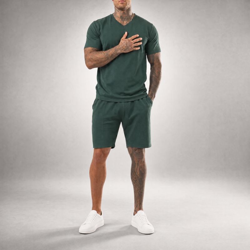Conjunto Bryan™ Camiseta Básica e Shorts com Bolsos Laterais
