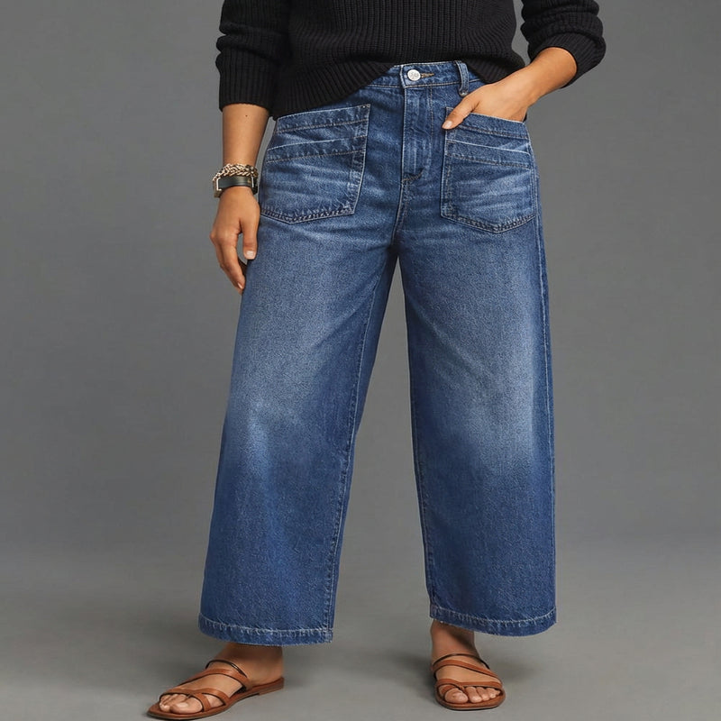 Calça Jeans Maeve™ Com Cintura Alta e Modelagem que Não Aperta