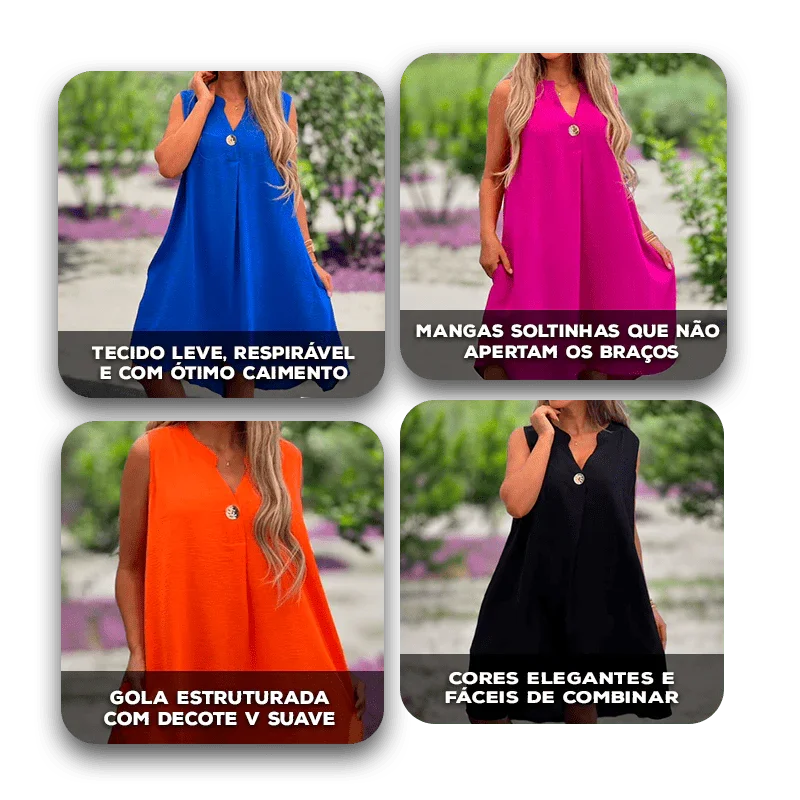 Vestido Isadora™ com Saia Rodada e Toque Retrô Elegante / Encante com Delicadeza e Estilo Atemporal!