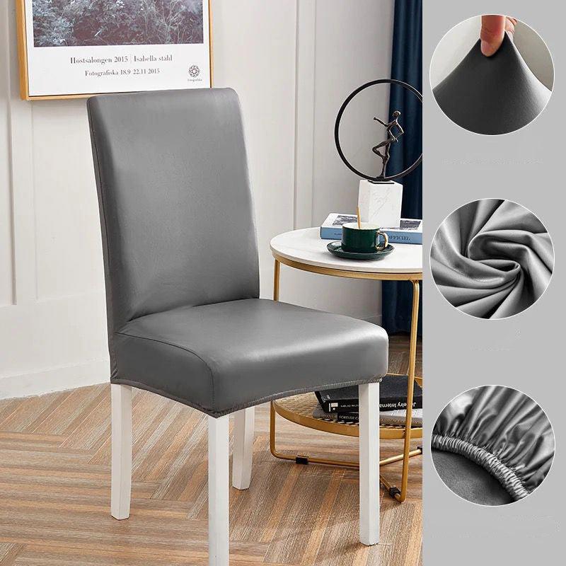 Kit de Capas de Cadeira Palace™ em Couro Ecológico / Suas Cadeiras com Visual Requintado em Poucos Instantes! - ModernLar