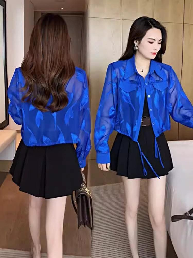 Nova Camisa Papillon Chic™ - Elegância Distinta em Cada Estampa com o charme Francês do Chiffon!! - ModernLar