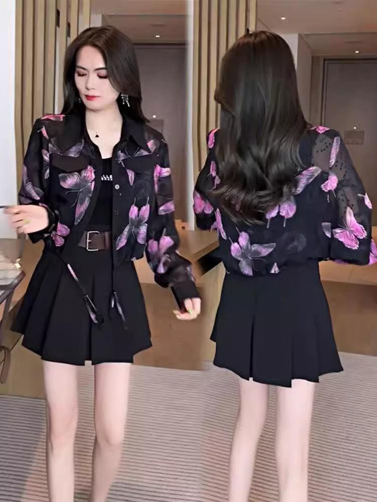 Nova Camisa Papillon Chic™ - Elegância Distinta em Cada Estampa com o charme Francês do Chiffon!! - ModernLar