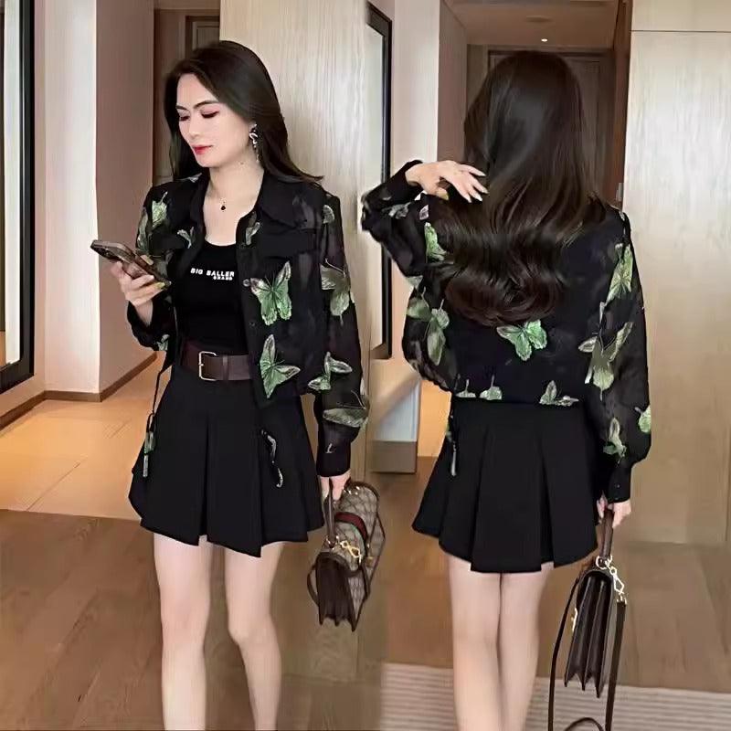 Nova Camisa Papillon Chic™ - Elegância Distinta em Cada Estampa com o charme Francês do Chiffon!! - ModernLar