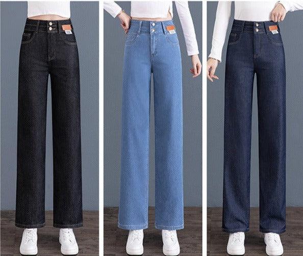 Calça Jeans Lívia™ com Caimento Soltinho e Acabamento Premium / A Calça Oficial da Mulher Moderna e Elegante!! - ModernLar