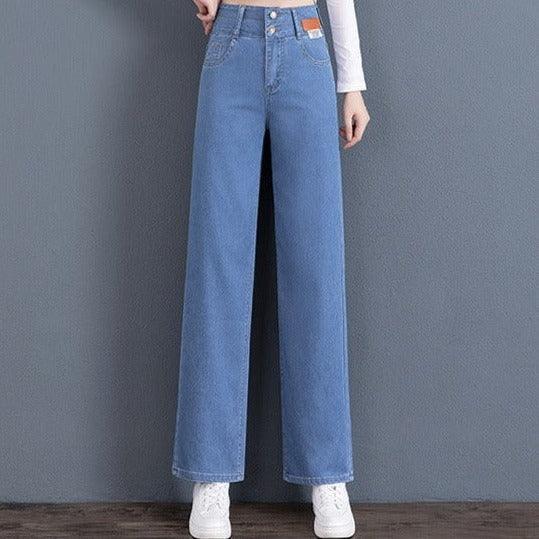 Calça Jeans Lívia™ com Caimento Soltinho e Acabamento Premium / A Calça Oficial da Mulher Moderna e Elegante!! - ModernLar