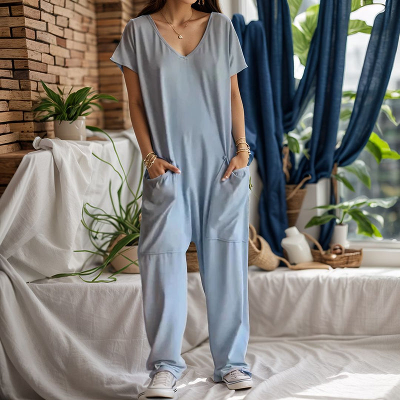 Macacão Caroline™ Design Oversized em Viscose Confort / Conforto e Elegância para Dias de Puro Relaxamento!