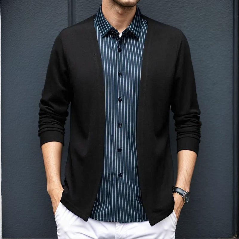 Camisa Cardigan Gianluigi™ Com Acabamento Premium e Corte Italiano / Sofisticação e Conforto que Transcendem Tendências!